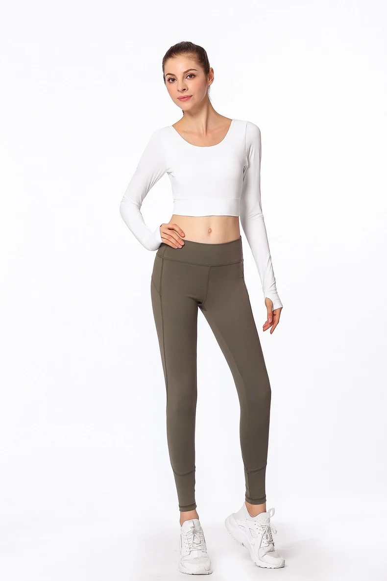 Cross Back Sports Fitness Wear Long Sleeve provides comfort and support during workouts. Offers flexibility and style, p — photo 5