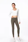 Cross Back Sports Fitness Wear Long Sleeve provides comfort and support during workouts. Offers flexibility and style, p — photo 5