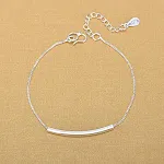 Pulseira de prata de tubo jóias — foto 3