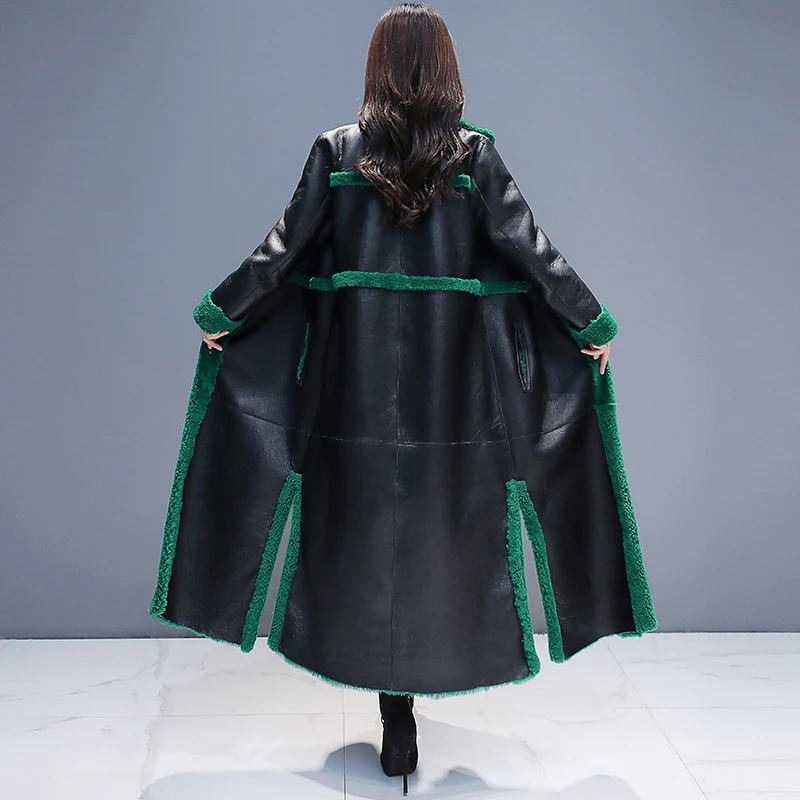 Women's Fleece-Lined Thick Lamb Wool Coat Long Cotton Jacket Warm and Comfortable Winter Outerwear Perfect for Cold Weat — photo 2