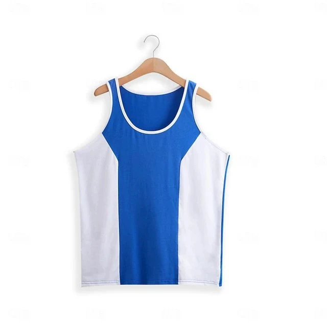 Title 2, Solid Color Mens Vest T-shirt Top, comfortable...