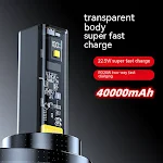 PD Fast Charge 225W Punk Transparent 40000 mAh Power Bank, Rapidly Charge Phones and Tablets, High Capacity Portable Cha — photo 1