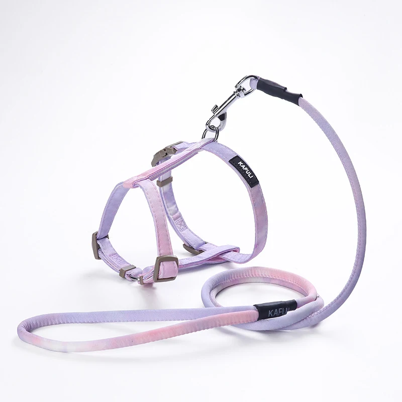 Adjustable Pet Cat Gradient Color Hand Holding Rope for safe and comfortable walks, providing complete control and a sty — photo 12