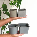 Silica gel round DIY cement flowerpot mold. Create unique cement pots easily, reusable, ideal for plants and crafts, and — photo 4