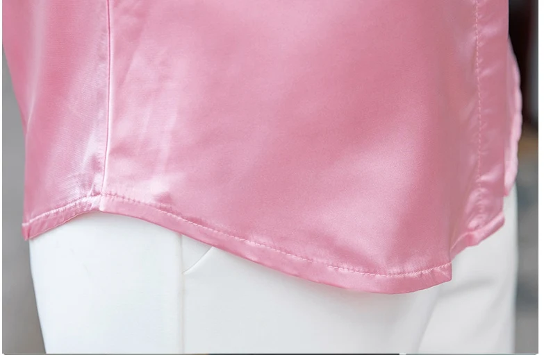 Title 5, Simulated Silk Long-sleeved Shirt Fashion Casua...