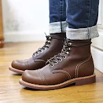 Botas de trabalho vintage cano alto casuais, estilo locomotiva. Conforto e durabilidade para uso diário e visual autêntico. — foto 8