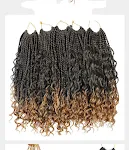 Trança Suja Sem Cabelo Crochet Join Braid Trança de Três Cabos Trança Fina, visual natural e prático, ideal para penteados rápidos e com estilo e sem danos. — foto 2