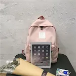 Mochila transparente com patinho amarelo, super fofa. Ideal para crianças levarem seus pertences com estilo, veja tudo dentro! — foto 3