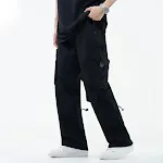Pantalon droit hip-hop décontracté pour homme, le confort urbain. Style streetwear tendance. Idéal pour un look décontracté et stylé. Achetez-le! — photo 5