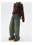 Retro Nostalgic Loose Wide-leg Jeans High Waist Slimming Drooping Straight Mop Pants for a comfortable and flattering fi — photo 18
