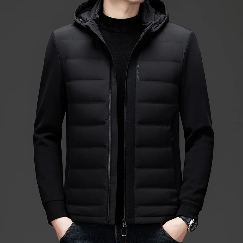 Hooded White Duck Down Warm Coat Down Jacket Superior Warmth for Winter Exceptional Comfort and Style Lightweight and In — photo 1