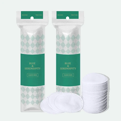 Title 1, Thick Round Cotton Puff Disposable for Gentle a...
