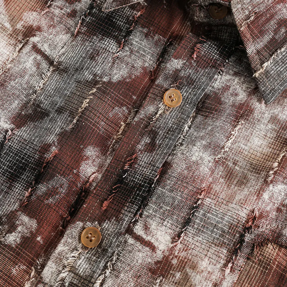 Washed and Worn Plaid Shirt for Men, European and American Fashion, a stylish and comfortable choice for everyday wear. — photo 27