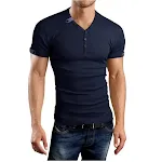Popular Men's Short Sleeve T-Shirt with Neck Cuff. Comfortable and stylish everyday wear for a casual and modern look, p — photo 2