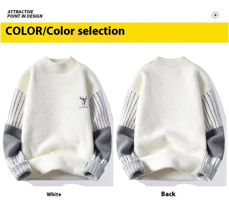 Title 3, High-End Mens Single-Layer Fleece-Lined Half T...