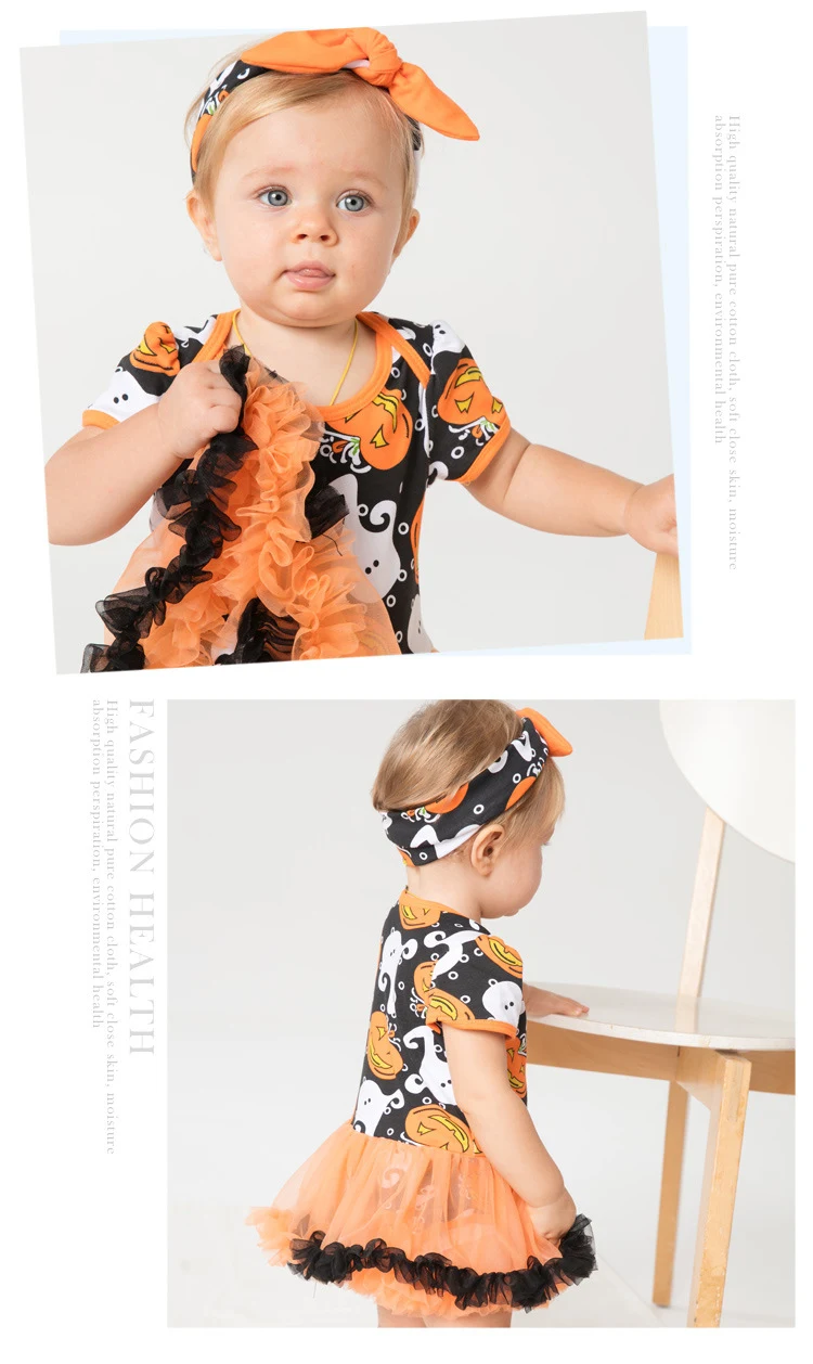 Title 2, Halloween-Strampler mit Kürbis-Motiv für Babys,...
