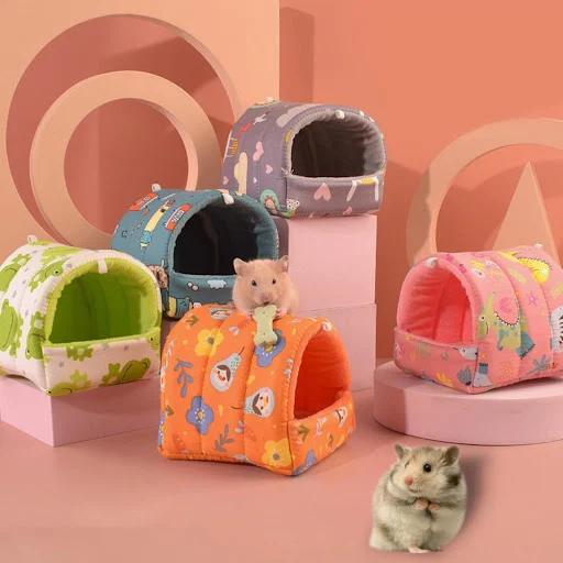 Hamster House Guinea Pig Nest Small Animal Sleeping Bed Winter Warm Cotton Mat Soft Accessories For Rodent/Guinea Pig/Ra — photo 4