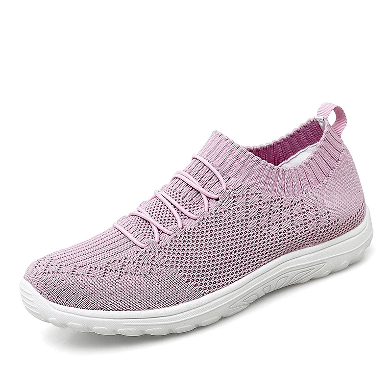 Women's Flying Woven Mesh Shoes Plus Size Casual Sneakers Comfortable and Breathable Perfect for Walking and Everyday We — photo 2