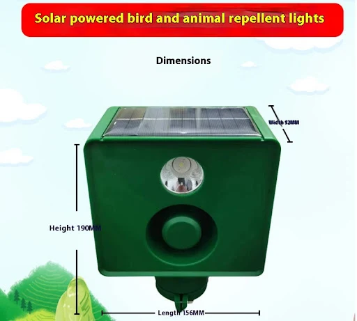 Title 4, Solar Powered Wild Boar Deterrent with High Vol...