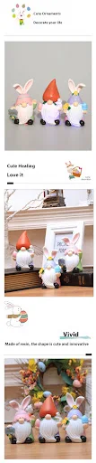 Title 9, Resin Easter Home Desktop Decorations, perfect ...