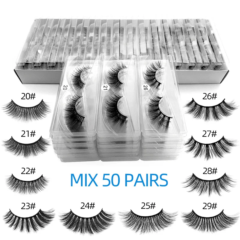 Title 4, Natural Cross Type Fiber Eyelashes Set, for an ...