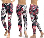 Fashion Crystal Skull Skinny Yoga Pants, Slim Hip Lift, 4 Colors & Sizes, Stylish and Comfortable for Your Workout. — photo 2