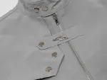 Jaqueta de Baseball Masculina Solta Lisa com Gola Alta. Uniforme Ideal para Conforto e Estilo Casual. Perfeita para um visual moderno e despojado. — foto 2