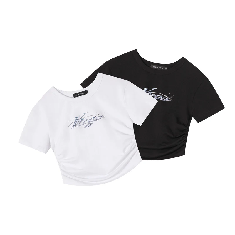 Title 4, Korean Chic Slim-fit Short-sleeved Trendy And T...