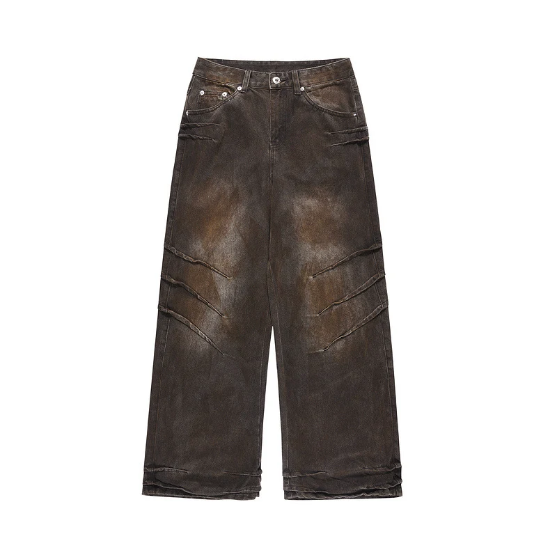 Title 10, Mens American-style High Street distressed jea...