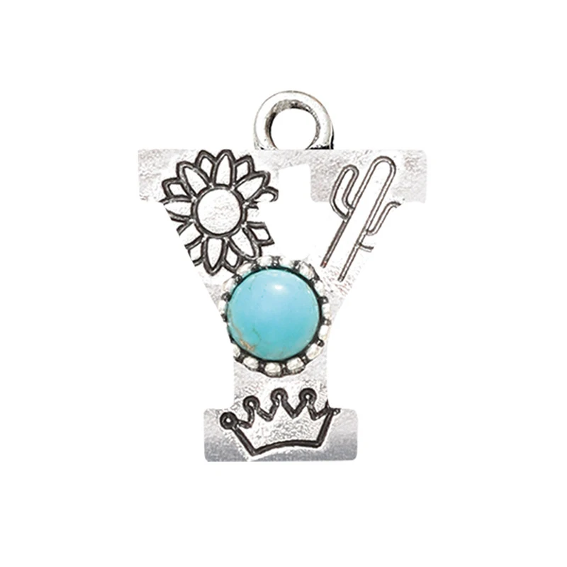 Brincos de Letras do Alfabeto de Liga de Moda Acessórios, expresse sua individualidade com estes brincos estilosos e personalizáveis. Perfeitos para qualquer ocasião e presente. — foto 1