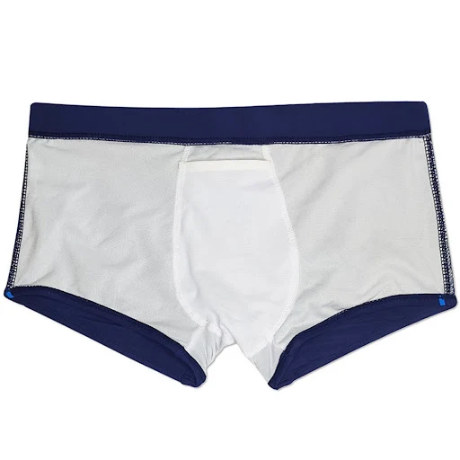 Title 14, Erkek gökkuşağı baskılı cepli boxer yüzme şortu...