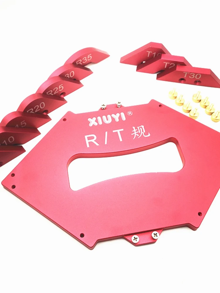 Title 5, Woodworking trimming machine fillet gauge for p...