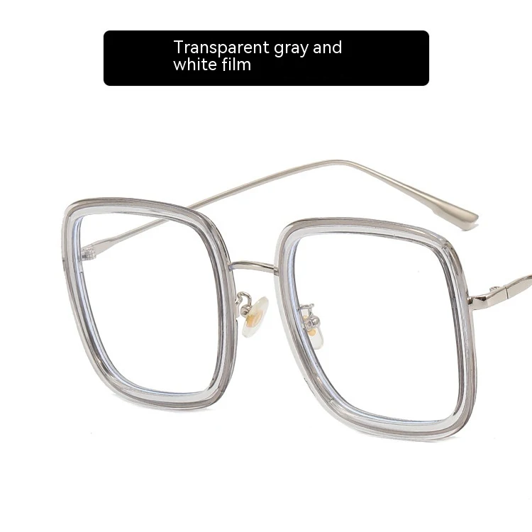 Óculos quadrados anti luz azul para mulheres, armação fashion. Óculos sem grau para proteção ocular, design moderno e confortável. — foto 7