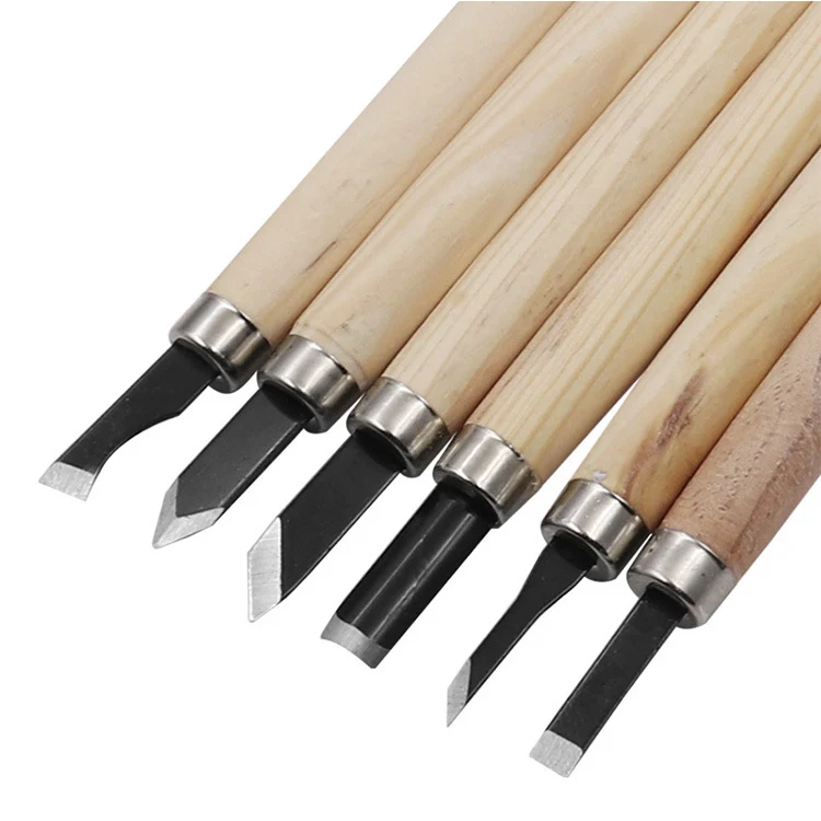 Title 5, Pine Manganese Steel Wood Carving Suit for deta...