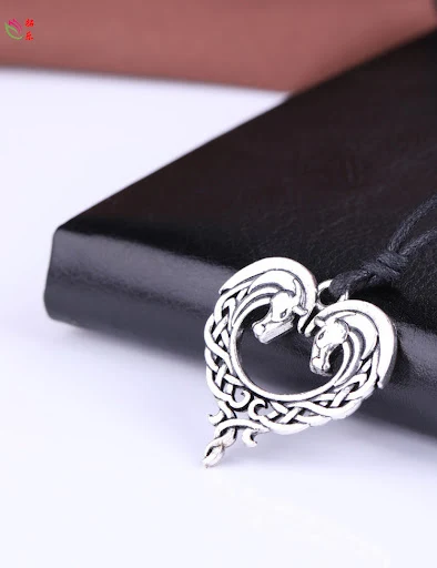 Title 2, Collana con ciondolo cavallo I love you cuore p...