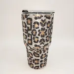 Golden leopard print