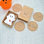 Presente fofo de Halloween Mini fantasma abraço amor caixa de fósforos cartão de saudação Demonstre afeto com este mimo encantador — foto 10