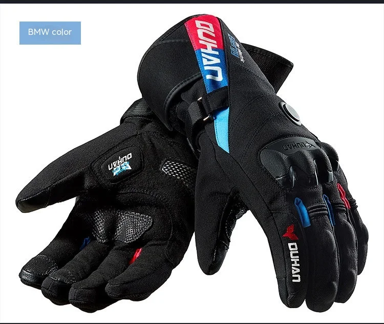 Luvas de ciclismo aquecidas, impermeáveis, antiderrapantes, com tela sensível ao toque e aquecimento, para esqui e frio. — foto 18