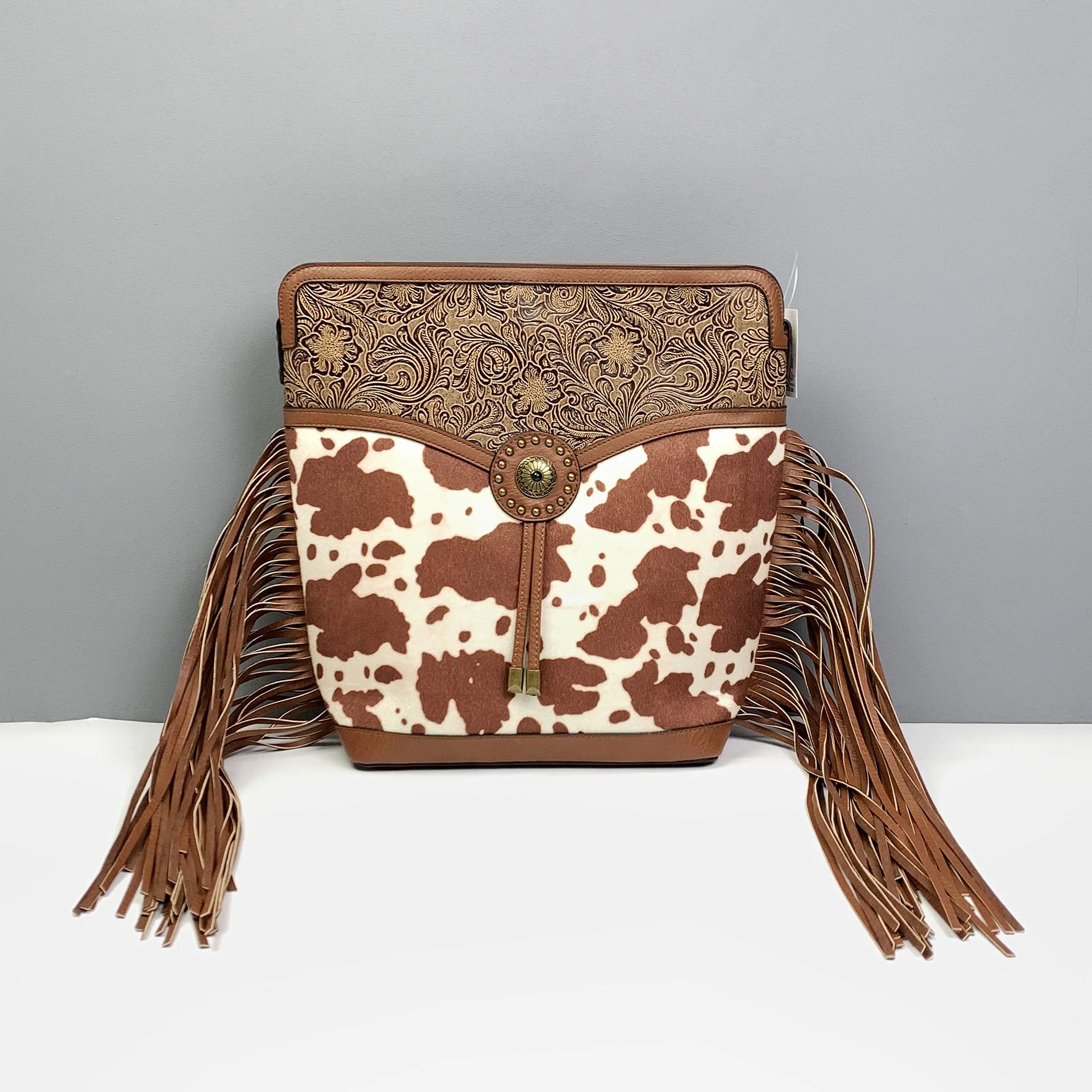 Bolsa de ombro retrô com design de leopardo e novas franjas, perfeita para um visual moderno e cheio de estilo. — foto 15