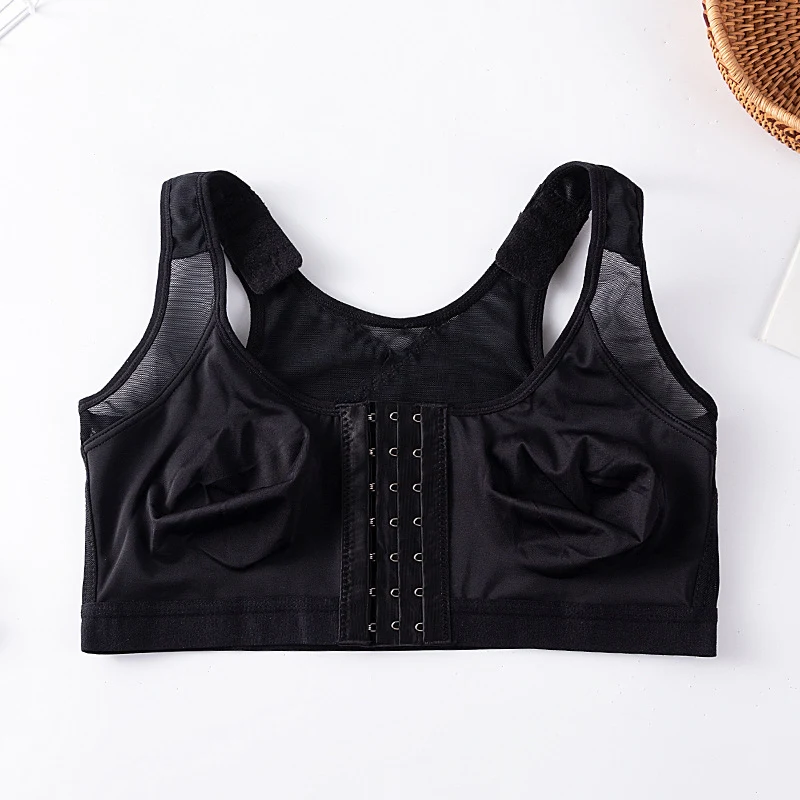 Foreign Trade Front Buckle Closed Sports Bra Plus Size, providing comfort, support, and a secure fit for workouts — photo 9