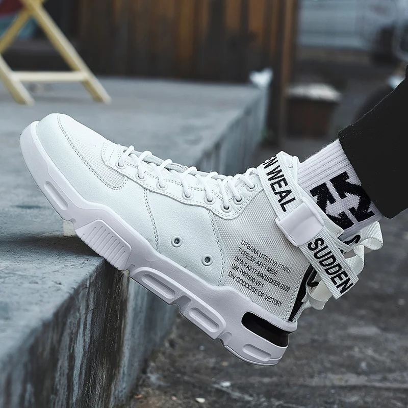 Title 7, High-top canvas sneakers for men and women. Com...