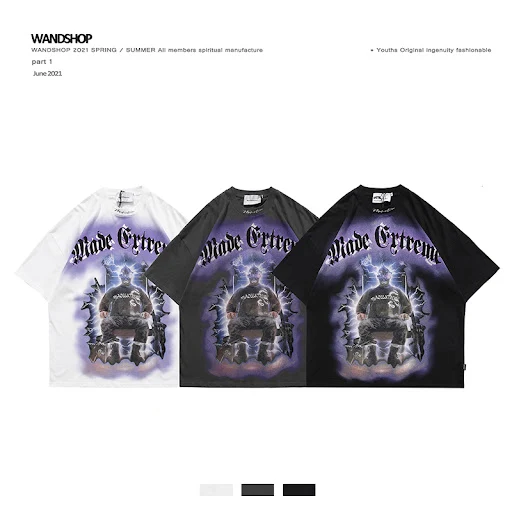 Title 3, Printed Short Sleeve European And American High...