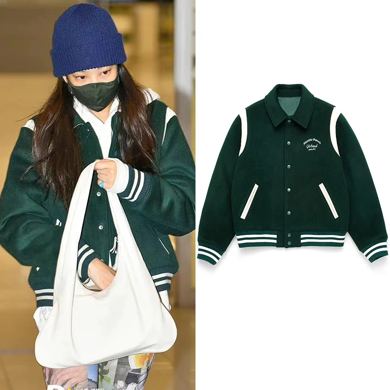 Title 6, Green Baseball Uniform American Retro Coat for ...