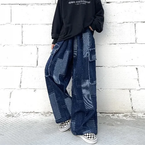Title 2, Womens Vintage Jeans Wide Leg Pants Loose Town...