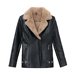 Short Fur Plus Velvet Warm Leather Jacket provides exceptional warmth and comfort. Perfect for winter and cold weather, — photo 4