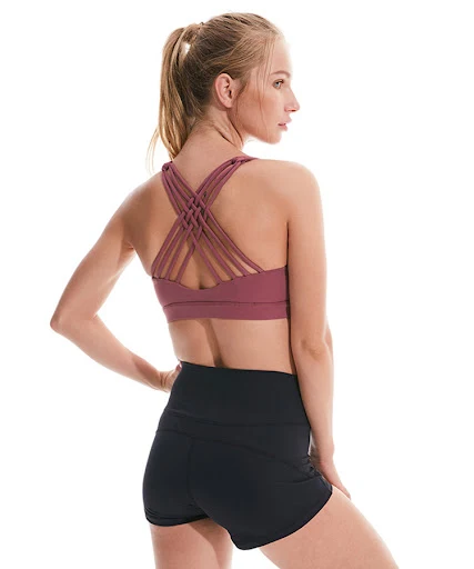 Title 10, Four-Line Cross Beauty Back Fitness Bra, design...