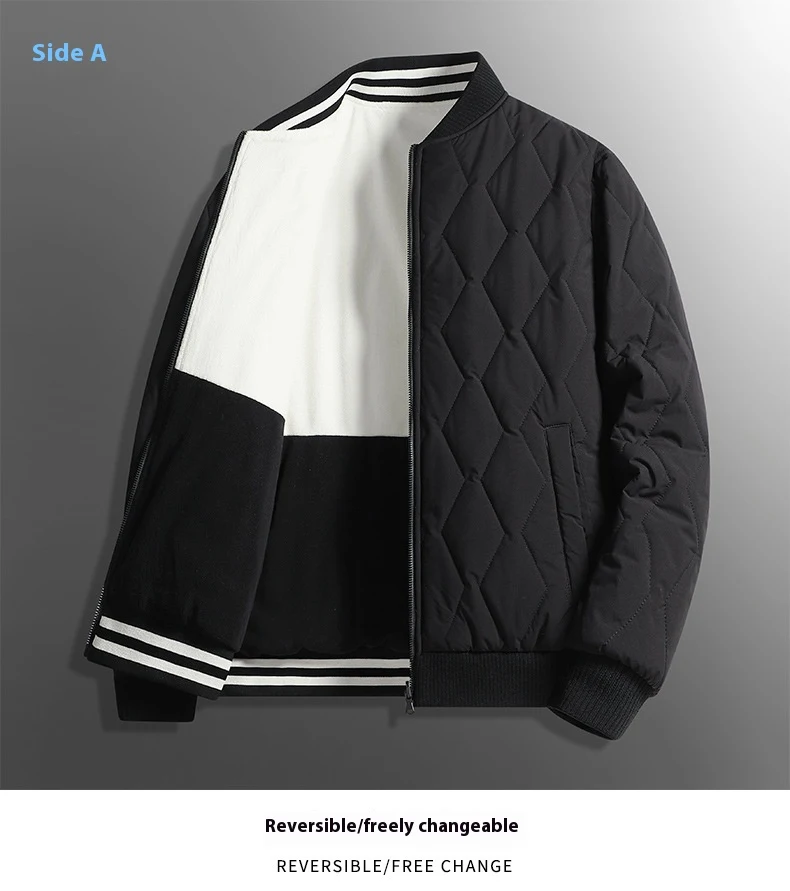 Title 10, Premium Reversible Cotton Coat Baseball Collar ...