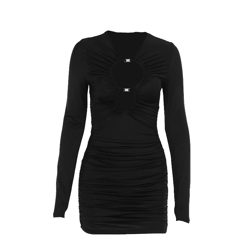 Title 17, Womens Fall Slim Fit Hollow-out Long Sleeve Sh...