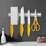 Suporte magnético para facas de parede, bloco de armazenamento, imã forte, organizador de acessórios de cozinha, fácil instalação — foto 8