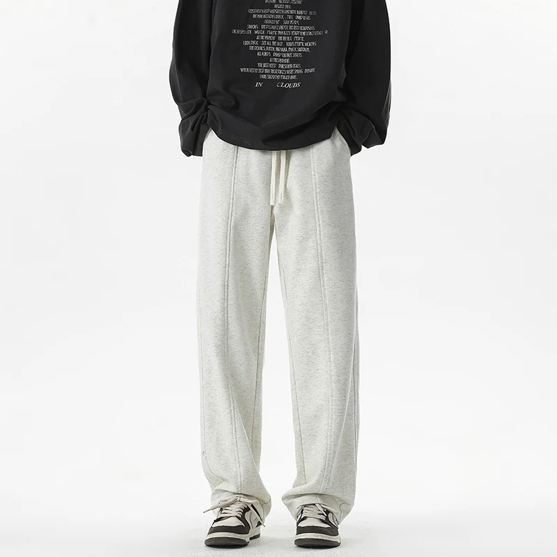 Pantalon ample droit doublé polaire automne hiver, chaud et confortable, idéal pour le froid, look décontracté et stylé. — photo 3
